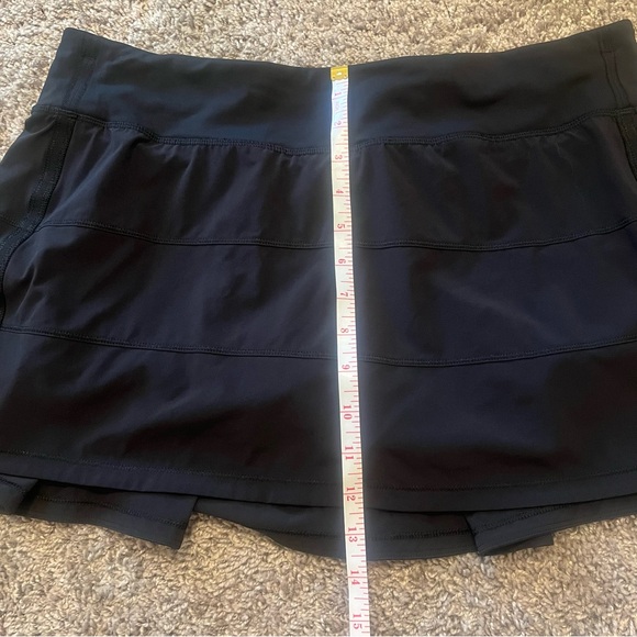 {Lululemon} Black Mid-Rise Pace Rival Skort - Picture 5 of 12